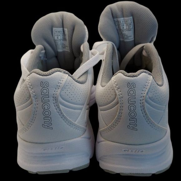 Saucony Grid Momentum White Walking Shoe Women's Size 6M - Picture 4 of 5